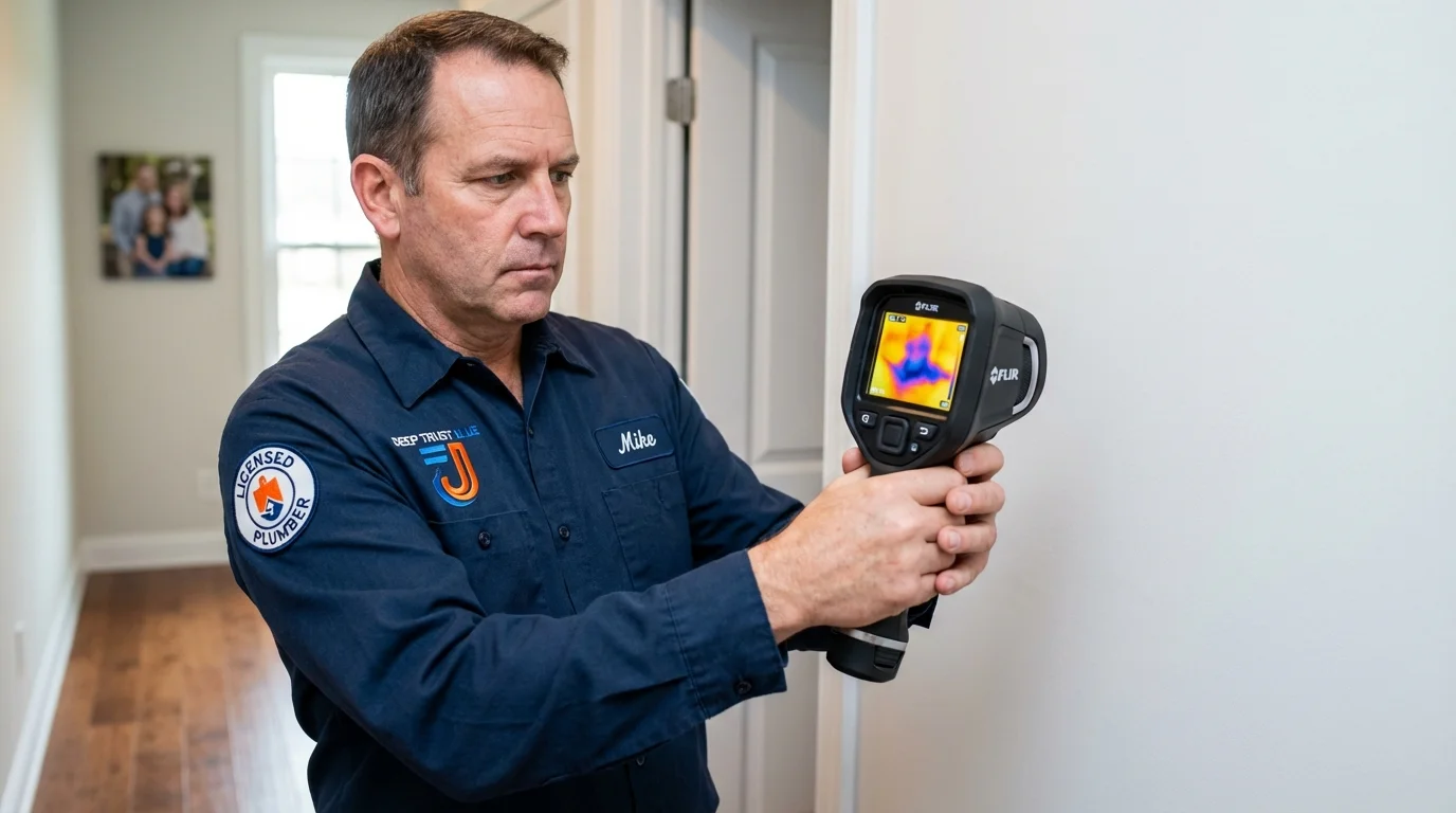 Thermal imaging leak detection by Johns Plumbing LLC in Wakeman